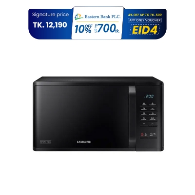 Picture of Samsung Solo 23 Liter Microwave Oven with Ceramic Enamel Cavity (MS23K3513AK/D2) (Best Price) 