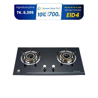 Picture of RFL Double Built In Glass Hob Iris (Cylinder Gas)