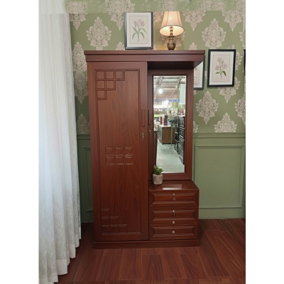 Picture of Rich Home Deco Paint Lacquer Polish Dressing Almirah, 1 Door Wardrobe, 1 Door Mirror Vanity Dressing Table, Almirah Dressing for Bedroom Clothes & Makeup Accessories Storage Organizer Shelves 72/30