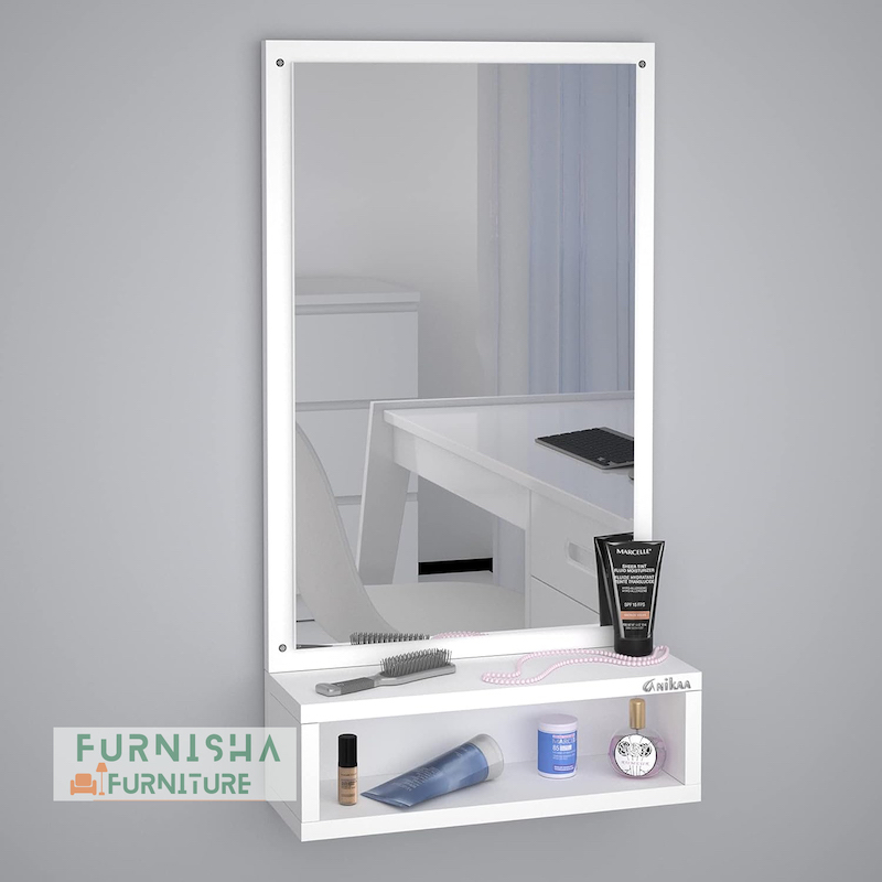 Picture of Furnisha Home Furniture  Wall Mirrors / Wall Hanging Dressing Mirrors with Shelf /Decorative Wall Mirror for Bedroom Living Room/Wall Mirror/Dressing Mirror With Shelf / Wall Mounted Mirror/ Decorative Mirror 28/16