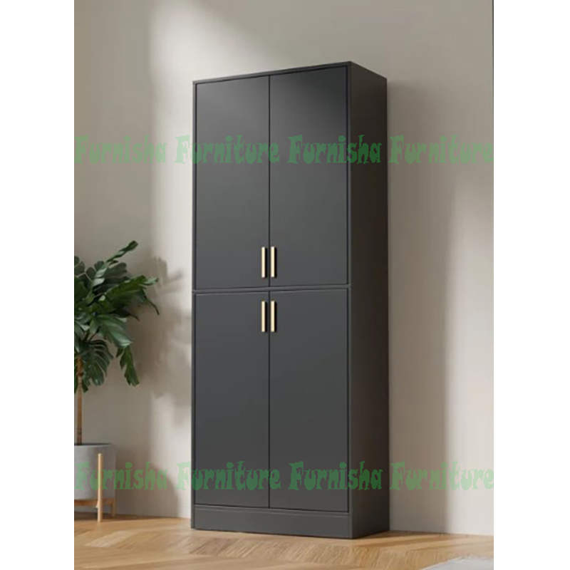 Picture of Tangkula 72 Inches Tall Storage Cabinet Almirah with 4 Door, Freestanding Pantry Cabinet with Shelf & Anti-tilt Design, Modern Utility Storage Organizer for Living Room 72/24''