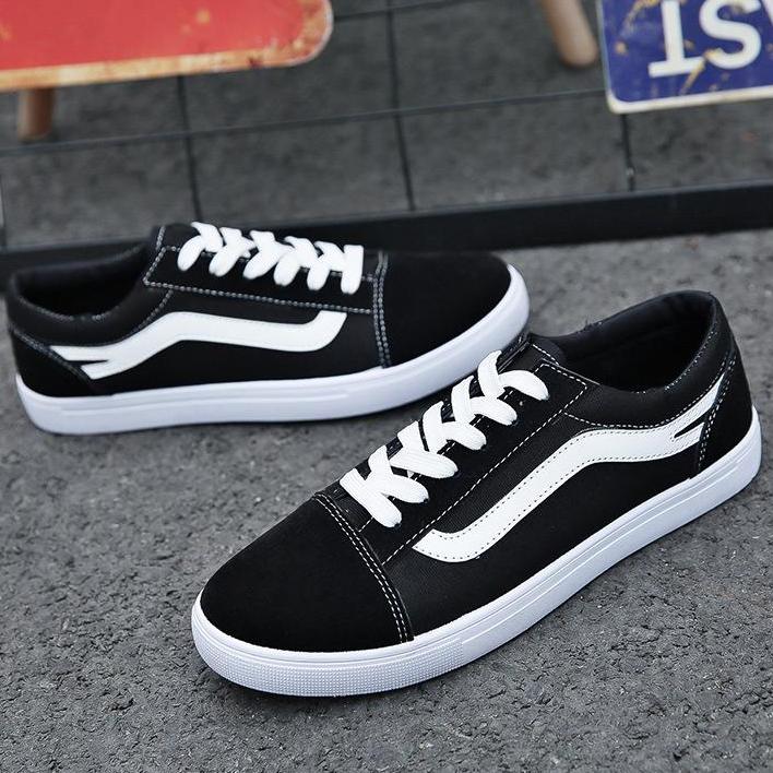 Picture of Vens Old school Grey & jet best casual sneaker ever - Black