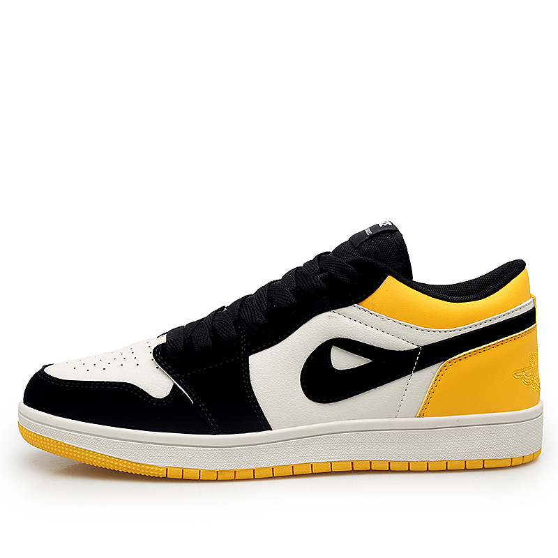 Picture of Original New Nike_ Air Force 1 Men's Comfortable Running Sneakers Fashion Shoes (Yellow) Casual Sneakers For Men - Yellow