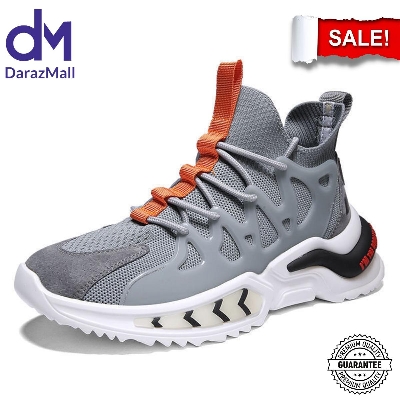 Picture of New Fashion Classic Men Flyweather Comfortables Non-Leather Casual Lightweight Jogging Sports - Sneakers For Men - Light Ash