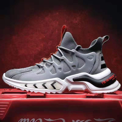 Picture of New Fashion Classic Men Flyweather Comfortables Non-Leather Casual Lightweight Jogging Sports - Sneakers For Men - Light Ash