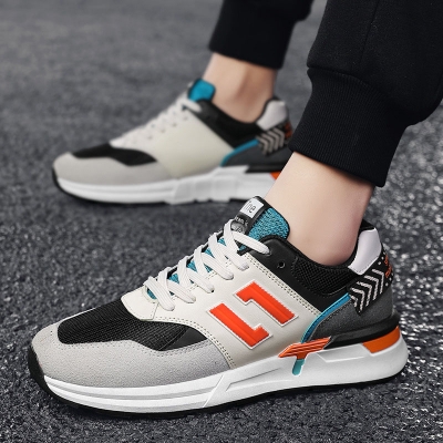 Picture of 2021 New Men's Running Sneaker Shoes Fashion Sport Shoes NB - Light Ash