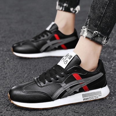 Picture of Men Sneakers Casual Outfit Fashion Stylish Off White Sneakers Black - Black