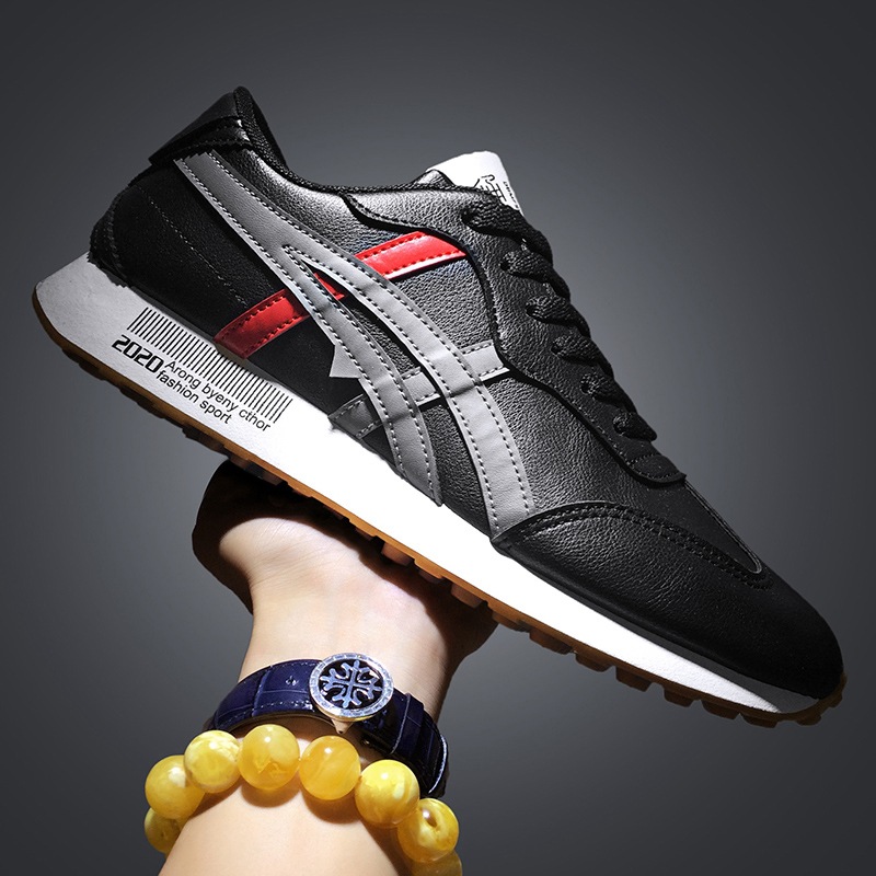 Picture of Men Sneakers Casual Outfit Fashion Stylish Off White Sneakers Black - Black