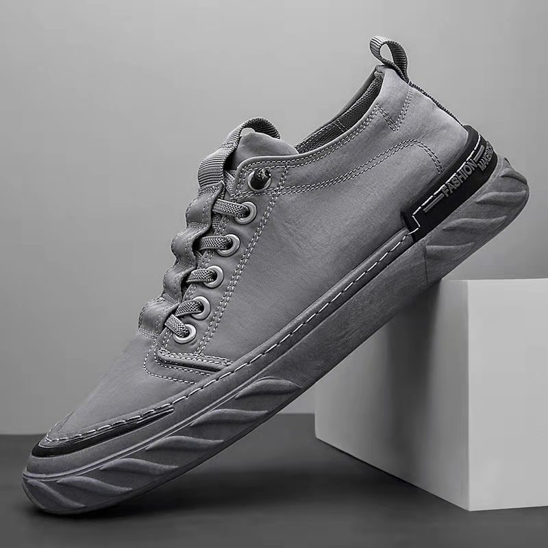 Picture of Men's shoes 2024 new silk casual cloth shoes breathable board shoes canvas men's shoes gray - Grey