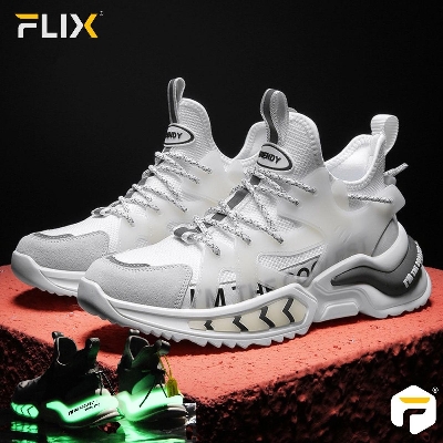 Picture of shoes for men flying woven breathable trendy men's shoes -casual sneaker spring sneakers for men