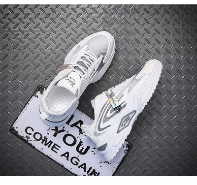 Picture of Men'S 2024 Spring And Autumn New Breathable Sneakers Korean Version Of The Trend Men'S Casual Shoes White - Sneakers For Men - White