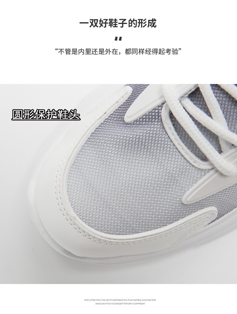 Picture of Men'S 2024 Spring And Autumn New Breathable Sneakers Korean Version Of The Trend Men'S Casual Shoes White - Sneakers For Men - White