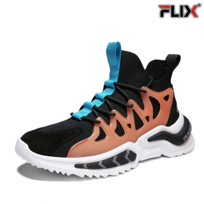 Picture of New trade men's inner height increase thick-soled casual men's breathable sneakers coconut shoes - Sneakers - Black