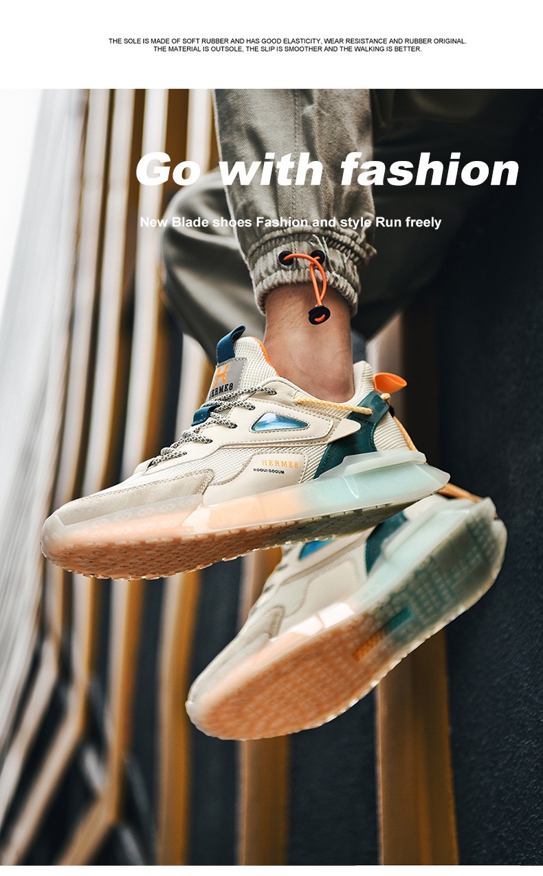 Picture of Men's Shoes 2024 Trendy Summer sneaker Breathable Sports Sneakers for men Casual All-match shoes for men - Lavender