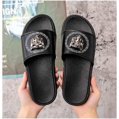 Picture of Men Korean slippers Fashionable Style - Black
