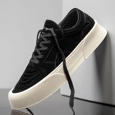 Picture of Shoes for men new breathable thin comfortable sneaker mesh outdoor leisure mesh sneakers for men Black - Black