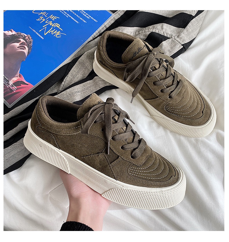 Picture of New skateboard shoes for men  INS casual sneaker men's shoes sneakers for men - Army Green