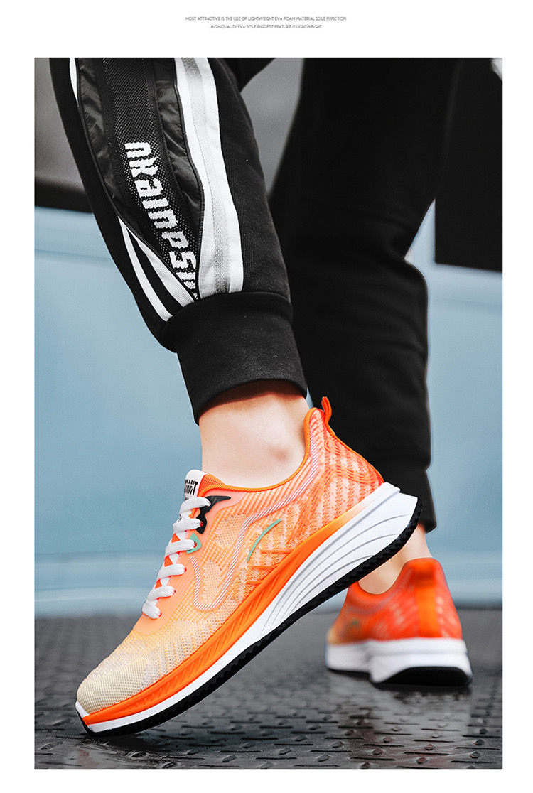 Picture of Flix Footwear shoes for men new breathable thin comfortable mesh outdoor leisure mesh sneakers for men - Orange