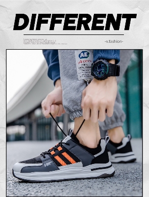 Picture of Flix Footwear shoes for men summer breathable shoes mesh casual running sneakers for men - Black