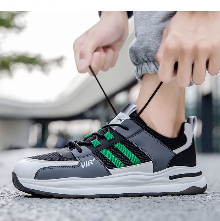 Picture of Flix Footwear shoes for men outdoor fashionable breathable mesh shoes low-cut slip-ons casual sneakers for men - Black