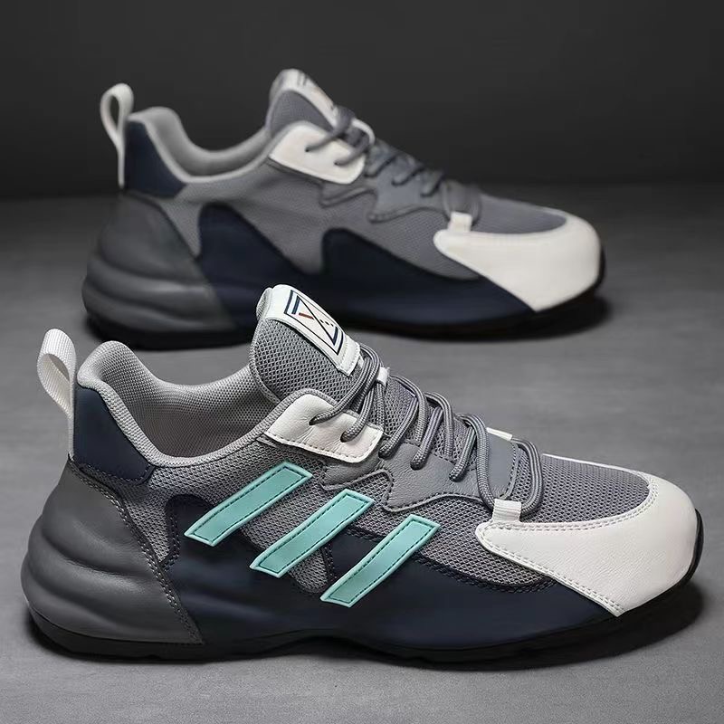 Picture of Shoes for men New Summer Mesh Shoes Breathable and Versatile Casual Shoes Soft Sole Trendy Shoes sneakers for men - Lake Blue