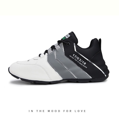 Picture of Men's shoes autumn trendy shoes for men 2024 new mens shoes cool men's casual comfortable trendy flat sneakers for men - White