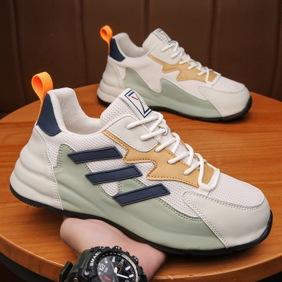 Picture of Shoes for men New Summer Mesh mens Shoes Breathable and Versatile Casual Shoes Soft Sole Trendy Shoes sneakers for men - Black