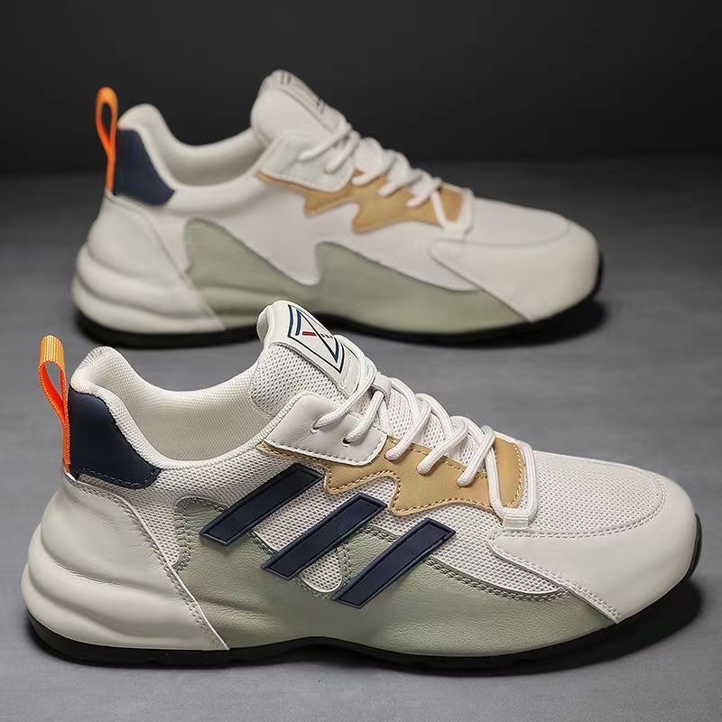 Picture of Shoes for men New Summer Mesh mens Shoes Breathable and Versatile Casual Shoes Soft Sole Trendy Shoes sneakers for men - Black