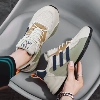 Picture of Shoes for men New Summer Mesh mens Shoes Breathable and Versatile Casual Shoes Soft Sole Trendy Shoes sneakers for men - Black