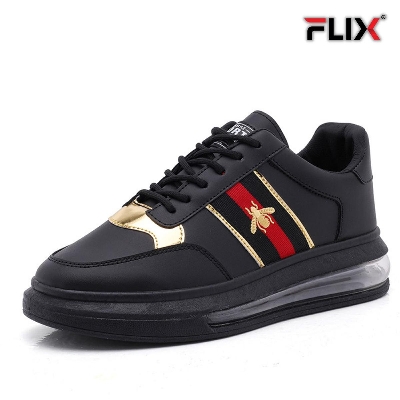 Picture of McQueen shoes new round head daily low-top couple models spot front lace gradient fabric air cushion - Shoes - Black