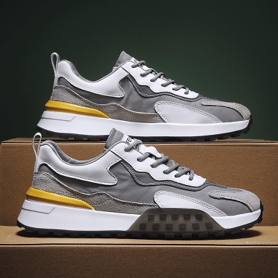 Picture of Shoes new Korean version men's shoes casual shoes summer breathable all-match thick-soled shoes - White