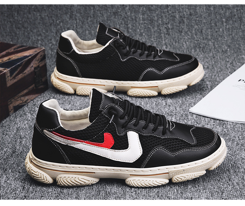 Picture of New Shoes Flying Knitted Socks men Shoes Explosion Models Shoes New Generation - Shoes - Black