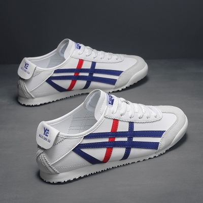 Picture of Flix Footwear shoes for men summer men's summer versatile retro flat-soled Forrest trendy mesh breathable  slip-on casual sneakers for men - White