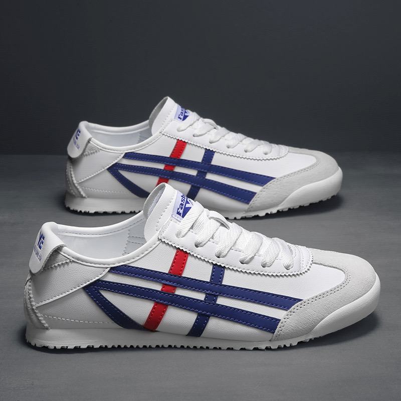 Picture of Flix Footwear shoes for men summer men's summer versatile retro flat-soled Forrest trendy mesh breathable  slip-on casual sneakers for men - White