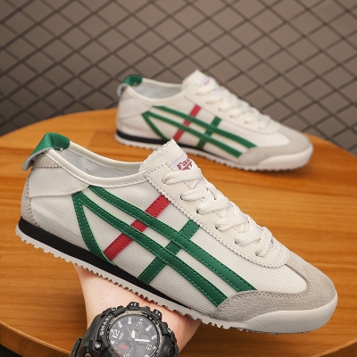 Picture of Flix Footwear shoes for men summer men's summer versatile retro flat-soled Forrest trendy mesh breathable  slip-on casual sneakers for men - White