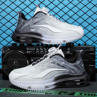 Picture of Flix Footwear shoes for men Summer breathable new versatile sports men's canvas shoes casual shoes lace-up running shoes sneakers for men - Black