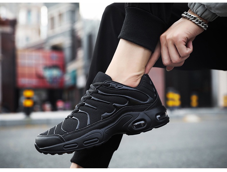 Picture of Shoes for men Korean sneaker Style Trendy Air Cushion shoes sneakers black sneakers for men - Black