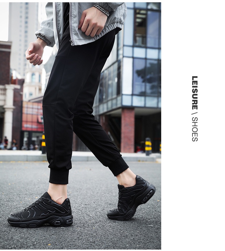 Picture of Shoes for men Korean sneaker Style Trendy Air Cushion shoes sneakers black sneakers for men - Black