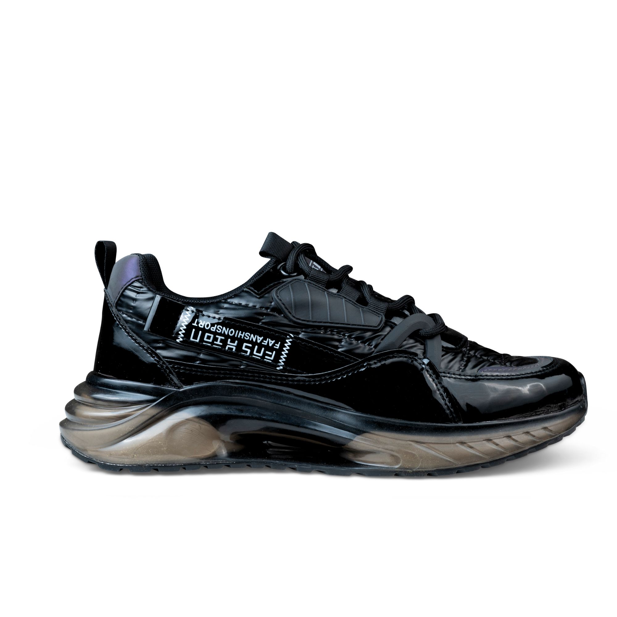 Picture of Shoes for men Summer breathable new versatile sports men's shoes casual sneaker lace-up running shoes sneakers for men - Black