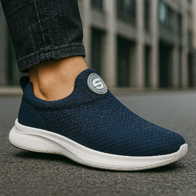 Picture of Flix Footwear shoes for men 3 Running Shoes Summer Breathable Men's Shoes Racing Training Shoes Carbon Plate Sports sneakers for men. - Blue