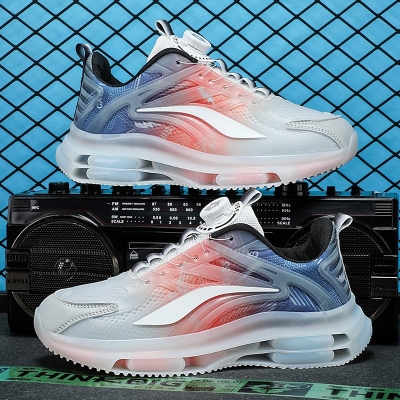 Picture of Shoes for men Summer breathable new versatile sports men's shoes casual sneaker lace-up sneakers for men - Orange