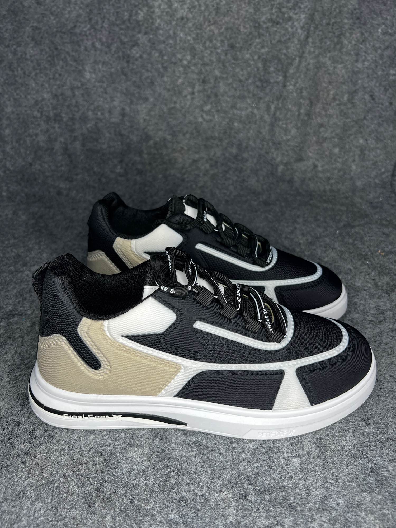 Picture of Sneakers for men ins tide casual sneaker fashionable sneakers for man trend all-match men's shoes trending shoes for men - Black