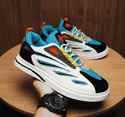 Picture of Shoes for men summer breathable men shoes mesh casual juta sneakers for men - White