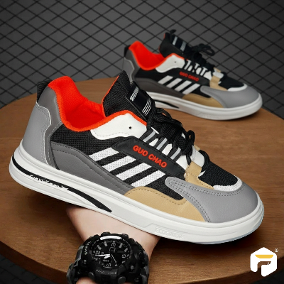 Picture of Shoes for men summer breathable men shoes mesh casual juta sneakers for men - Black