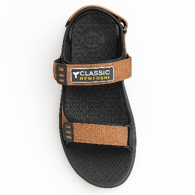 Picture of CAMEL Men’s Comfortable Outdoor Sandals | Lightweight Triple-Strap Sandals for Casual & Daily Use - Beige