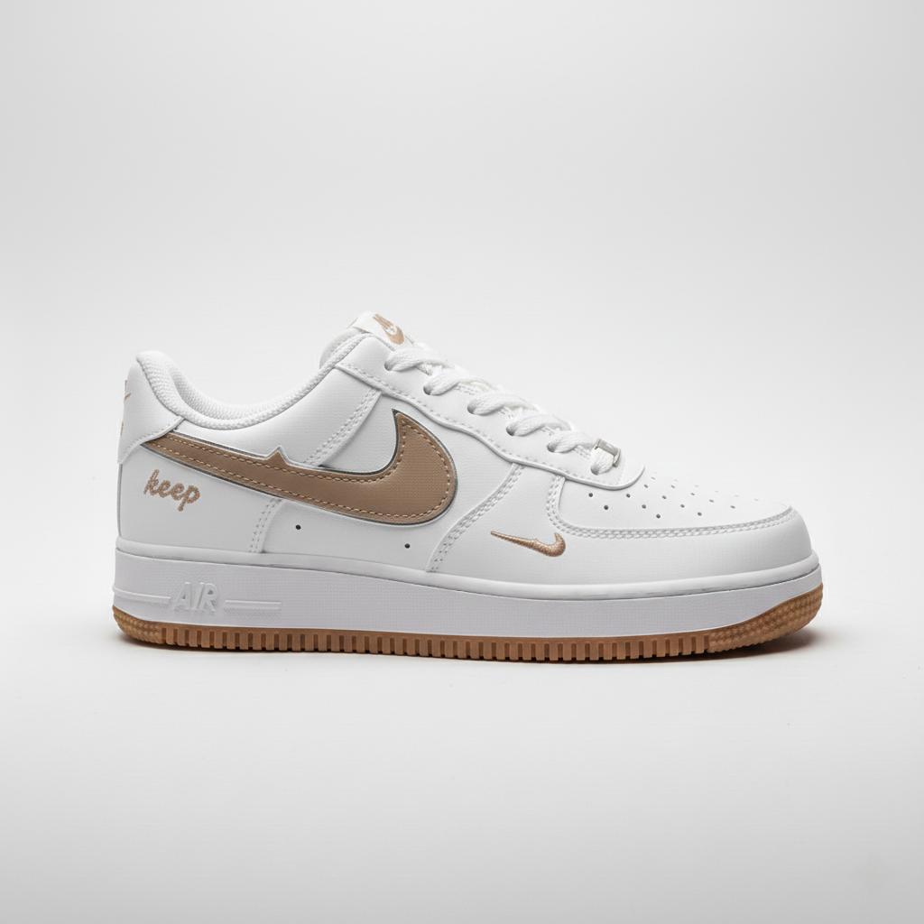 Picture of Superior White Brown Sneakers for Men | Casual Shoes for Men | Stylish Juta | - White