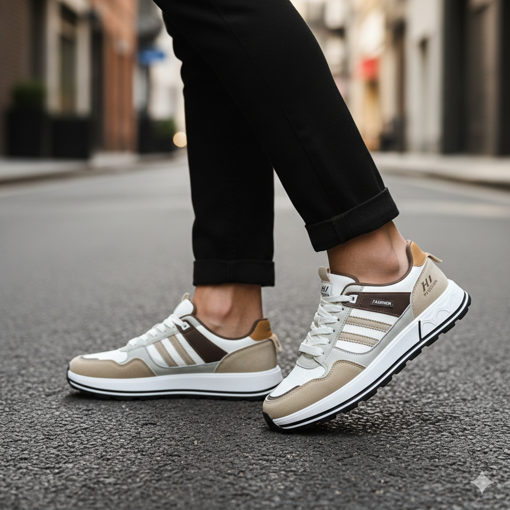 Picture of Luxury Monogram Sneakers for Man – Elite Lifestyle Juta - khaki