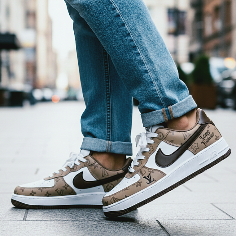 Picture of Luxury Edition Monogram Sneakers for Man – Premium Lifestyle Juta - Brown