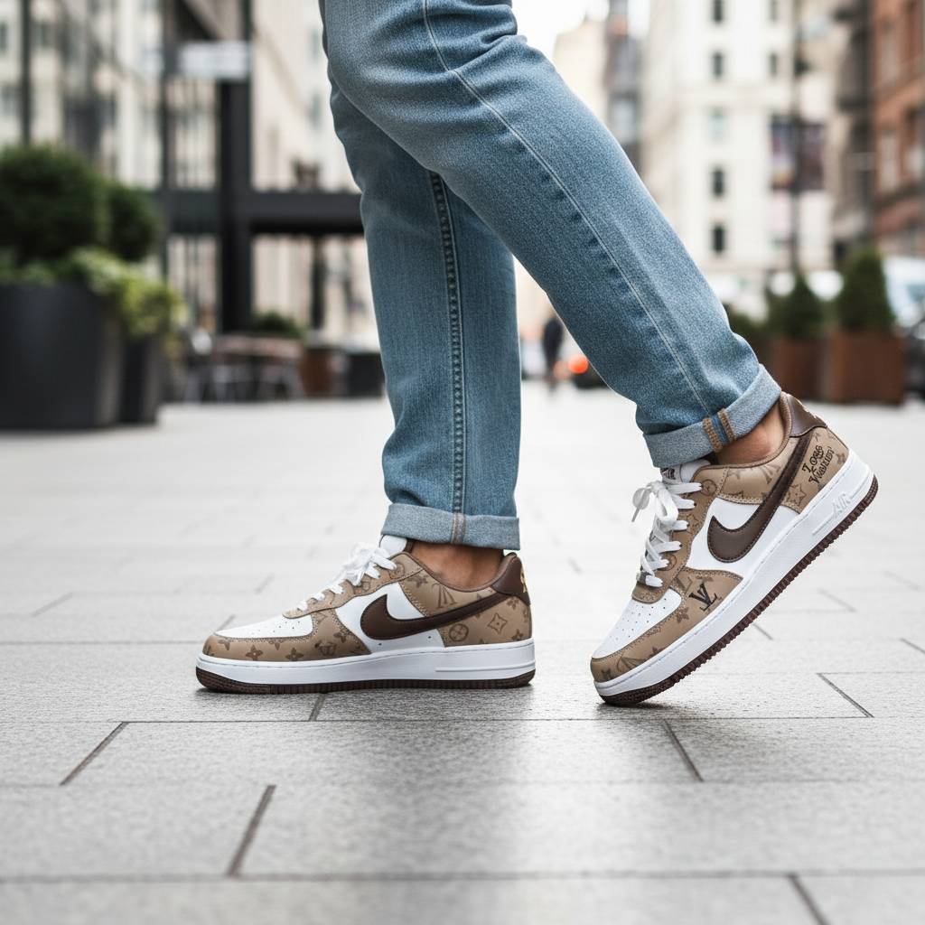 Picture of Luxury Edition Monogram Sneakers for Man – Premium Lifestyle Juta - Brown