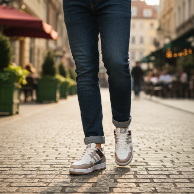 Picture of Luxary Beige Casual Sneakers for Men | Trendy Shoes for Men | Stylish Juta | - Beige